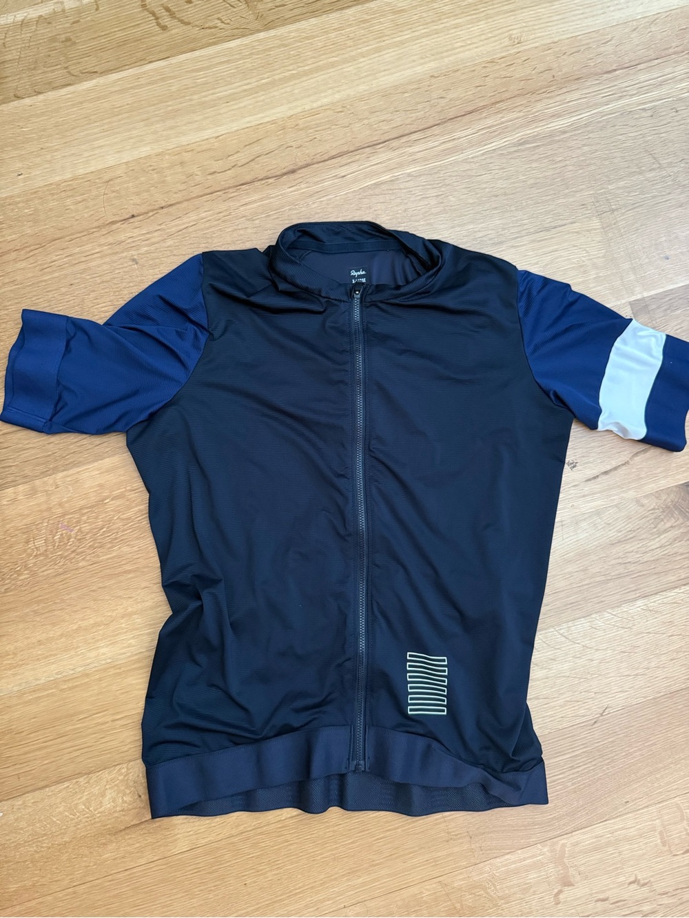 Rapha Black Short Sleeve Cycling Jersey with Zip